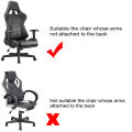 Thick Jacquard Office Computer Game Chair Slipcovers Stretchy Polyester Reclining Racing Gaming Chair Cover Protector With Armre. 