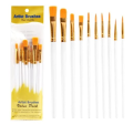 A New Nylon Paintbrush Plastic 10 Piece Set Digital Oil Painting Paintbrush Art Student Line Drawing Brush Gif Good Quality. 