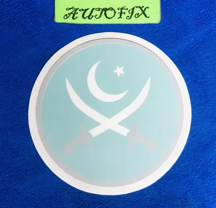 Syiling Sticker Car Styling Sticker Green n White 4.5 Inches 01 | Daraz.pk