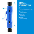 Portable Pen Coaxial Cable Stripper RG6 RG7 RG11 RG59 Dual-Purpose Wire Stripper Good Tools for Installation. 
