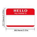 1 Roll/300Pcs Name Tags Stickers Hello My Name Is Labels For Office Meeting School Home Decor Art DIY Ornament Room Decoration. 
