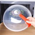 Microwave Food Cover Plate Vented Heat-resistant Food Splatter Protector Lid Kitchen Thickened Clear Food Anti-Splash Cover.