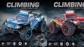 2.4Ghz 4WD All Terrain RC Rock Crawler Monster Truck With 2 Batteries - Remote Control Car for Kids Boys,. 
