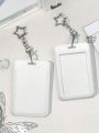 This card holder, with a star-shaped pendant, can be used as a bag charm or keychain. It can store ID cards, celebrity cards,. 