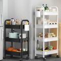 Kitchen Organizers And Storage Rack Household Cart With Wheels Multifunctional Home Accessories Mobile Rack Trolley Bookshelf. 