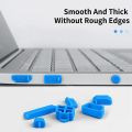 16 pcs Silicone Anti Dust Plug Cover Stopper Laptop dust plug laptop dustproof Beige closet. 