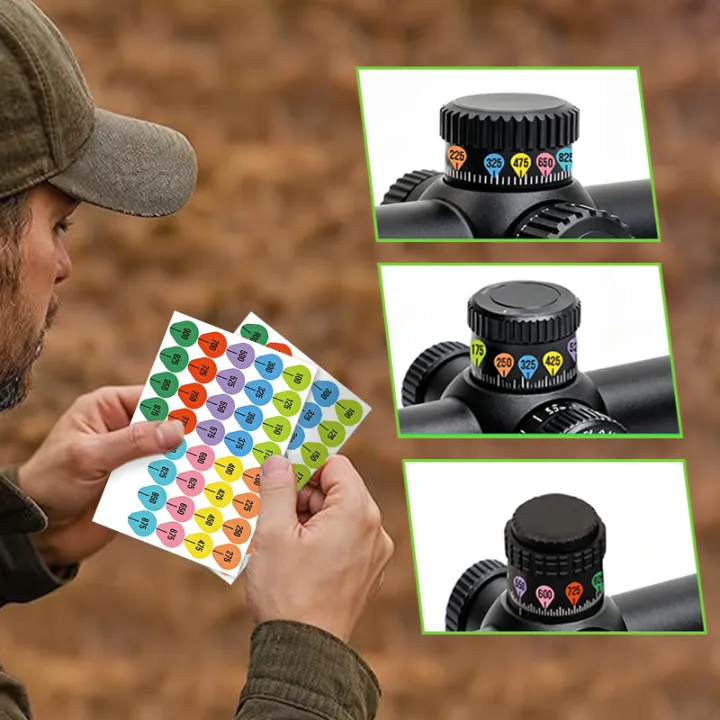 Scope Label 5Sheets Rifle Scope Turret Stickers, Rifle Scope Turret Tags For Long ...