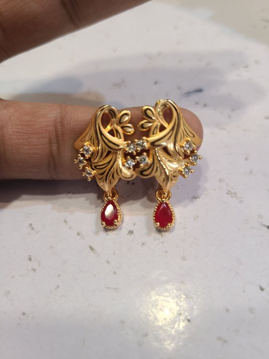 china artificial gold earrings