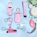 Safety Keychain Full Set, Self Defense Security Keychain Set With Personal Alarm Protective Keychain Accessories For Women Girls. 