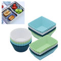 4/10/12Pcs Reusable Silicone Cupcake Baking Cups Non-Stick Muffin Liners Molds Sets Bento Lunch Box Dividers Pastry Cake Molds. 