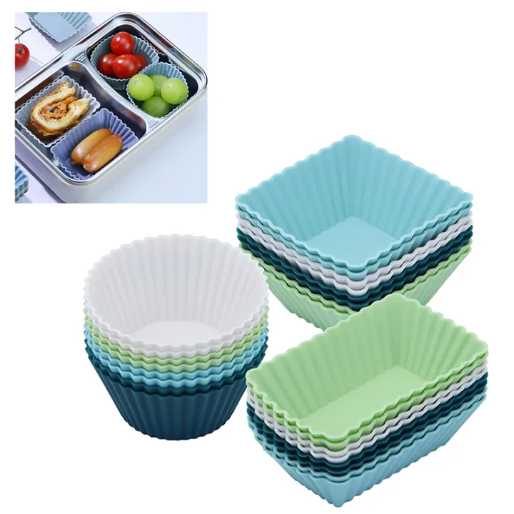 4/10/12Pcs%20Reusable%20Silicone%20Cupcake%20Baking%20Cups%20Non-Stick%20Muffin%20Liners%20Molds%20Sets%20Bento%20Lunch%20Box%20Dividers%20Pastry%20Cake%20Molds%20-%20Image%202