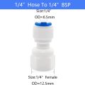 RO Aquarium Accessories  Quick Connector 1/8 1/4 3/8 1/2 3/4BSP Female Thread Adapter Straight Combination Tube. 