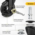 5PCS Swivel  Caster Wheels 3 Inch Office Chair Caster Wheels Replacement 60KG Soft Safe Rollerblade Style Caster. 