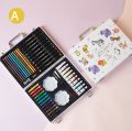 Colouring Kit Art & Craft 54 pcs Art and Craft Suitcase Gift Box Art Set 54 pcs Colouring Kit suitcase Colour kit Colour box Colouring box Drawing set Drawing box. 