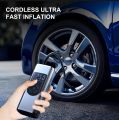 Tire Inflator Pump, Rechargeable Car Air Pump, Smart Digital Tire Pressure Detection Air Compressor Pump for Car, Bike, Motorcycle. 