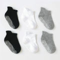 6 Pairs Baby Ankle Socks Non-Slip Floor Socks for Toddler Kids Boys Indoor Activities Learning to Walk. 
