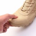Military Combat Boots Men Breathable Special Forces Hiking Army Shoes Lightweight Outdoor Training Non-Slip Tactical Patrol Shoes,Khaki Winter Camel Shoes. 