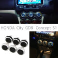 Car AC Knobs for Honda Old Fit 2002 - 2010 A/C Heat Control Air Conditioning Knob Aluminum Alloy Accessories. 