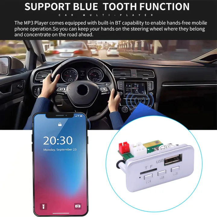 DC%2012V%20MP3%20Bluetooth%205.0%20Receiver%20Car%20Kit%20MP3%20Player%20Decoder%20Board%20Wireless%20Audio%20Module%20USB%20TF%20FM%20Radio%20Music%20Car%20MP3%20Player%20-%20Image%202