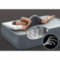 INTEX DURA-BEAM DELUXE DOUBLE AIRBED WITH ELECTRIC AIR PUMP (60" X 80" X 18") FIBER-TECH TECHNOLOGY. 