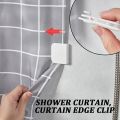 2/6/12Pcs Shower Curtain Clips Curtain Edge Retainers Curtain Holders Wind Fixed Hook Shower Curtain Clamp Bathroom Accessories.