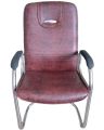 SS Band Client Chair -Formal office chair /Executive Chair /Visitors Chair- Brown. 