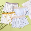 2/4 Pcs Boys Boxer Stes Briefs Kids Cotton Underwear Breathable Baby Underpants Teenager Cartoon Print Soft Children Panties New. 