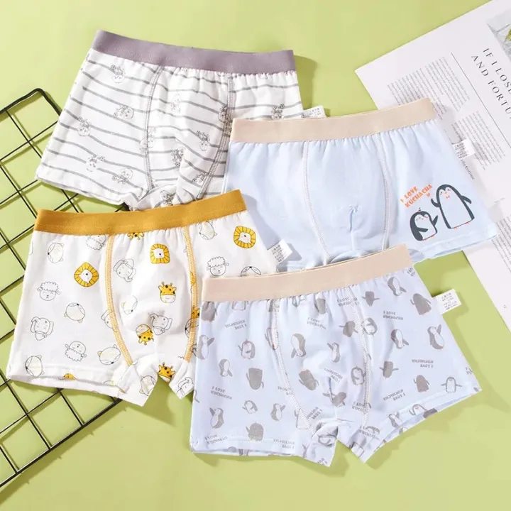2/4%20Pcs%20Boys%20Boxer%20Stes%20Briefs%20Kids%20Cotton%20Underwear%20Breathable%20Baby%20Underpants%20Teenager%20Cartoon%20Print%20Soft%20Children%20Panties%20New%20-%20Image%202