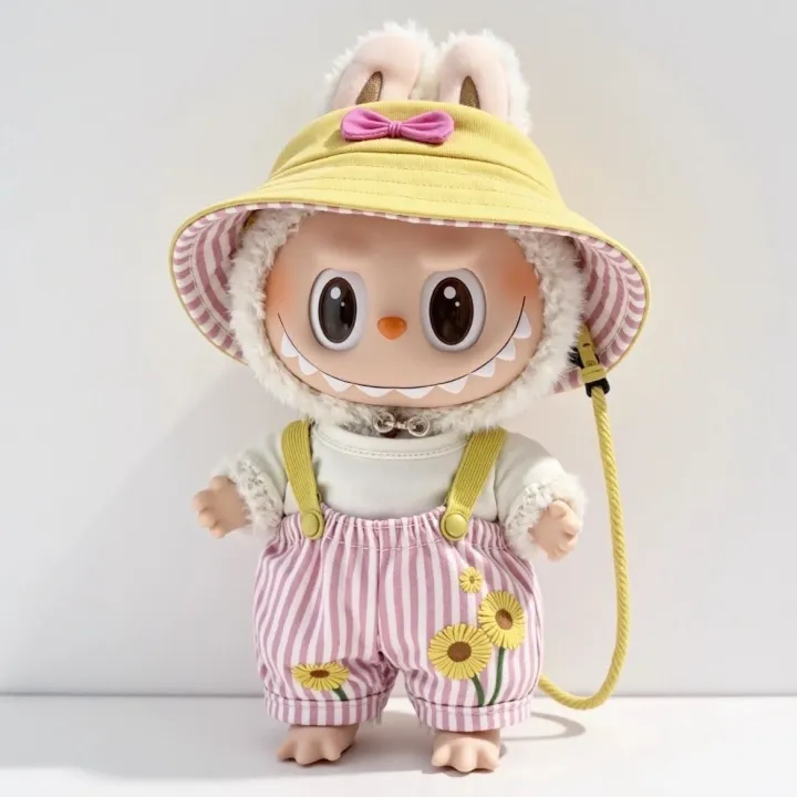 17cm%20Doll%20Clothes%20Standing%20Pendant%20Labubu%20Doll%20Replacement%20Set%20Cute%20Rainbow%20Top%20Plus%20Pink%20Hat%20Suitable%20for%20Labubu%20Clothing%20Set%20-%20Image%202