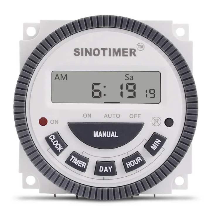 Off Digital timer with protective cover On 7 days Programmable 1NO ...