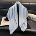 2025 Latest Spring and Autumn Women's Fashion Hijab Silky Muslim Square Sun Protection Shawl Luxury Brand Soft Female Scarf.