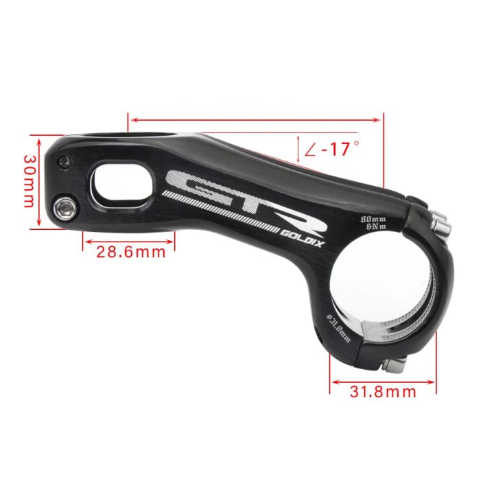 GOLDIX%20-17%20Degree%20Bicycle%20Stem%20Aluminum%20Alloy%203D%20Forging%2080/90/100mm%20Length%20Bike%20Stem%20for%20Mountain%20Bike%2031.8mm%20Handle%20-%20Image%204