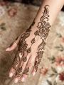 semi bridal Arabian henna sticker tattoo stencils for Eid.