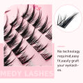 Puppy lashes Fox Series Rabbit Eye Lashes Segmented False Eyelashes Natural Simulation Thick Single Cluster Comic Fairy Lashes. 