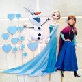 Frozen Theme Printable Picture Cake Topper , Elza, Anna, Olaf and other. 