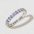 Huitan Bling Bling Promise Rings with Round CZ Delicate Low-key Wedding Ring for Women High Quality Silver Color Trendy Jewelry.