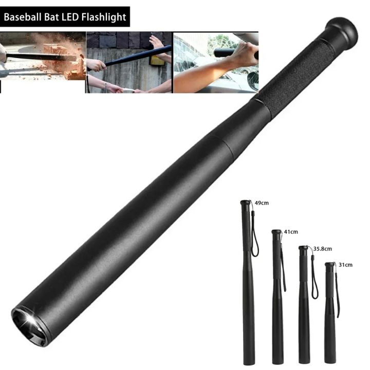 Baseball Bat LED Flashlight Waterproof Super Bright Baton Aluminium ...