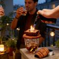 Wooden Whiskey Smoker Infuser Cocktail Smokings Bar Tool Kit Premium Spirits Infuser Perfect Birthday For Family Friends.