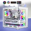 UPSIREN UF-1 PRISM 4 PRO Computer Chassis Fan 12cm ARGB 4 Pin PWM Quiet Cooling Fan 12V Large Air Volume 45.2CFM/600-1500RPM. 