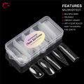 TP New 60pcs/75pcs Dual Nail Forms Quick Building Gel Mold Full Cover Acrylic False Nail Tips Top Forms Extension Manicure Tools. 