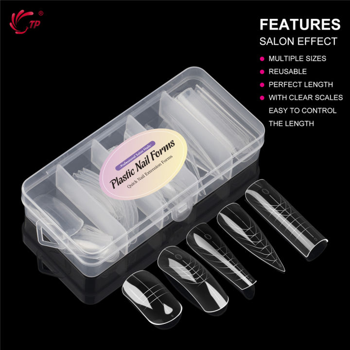 TP%20New%2060pcs/75pcs%20Dual%20Nail%20Forms%20Quick%20Building%20Gel%20Mold%20Full%20Cover%20Acrylic%20False%20Nail%20Tips%20Top%20Forms%20Extension%20Manicure%20Tools%20-%20Image%205