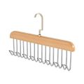 Solid Wood Hanger Hook Women Storage Bra Hanger Household Belt Hanger Durable 8 Hooks Rack Closet Clothes Organizer Storages. 
