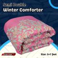 Comforter for Winter Semi double size Exclusive Comforter with full cotton fabric 60*84 inch European cube style (1pcs Box) White , Red , Pink , Blue.