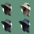 Summer Sun Hats UV Protection Outdoor Hunting Fishing Cap For Men Women Hiking Camping Visor Bucket Hat Neck Flap Fisherman Hat.