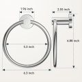 Bathroom Towel Ring Hook Hardware Accessories Storage Holder 304 Stainless Steel Hand Towel Holder Modern Round Towel Hanger. 