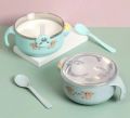 Baby Stainless Steel Warmer Feeding Bowl With Handle For Babies,Toddlers And Kids. 