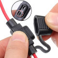 5/10pcs Car Mini Blade Adapter Fuse Holder Splash-proof for 12V Wire Cutoff Switch Socket Damp Proof Splash Proof Fuse Socket. 