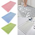 Slip Anti Mould Rubber Anti Slip Bath Mat with Drain Holes Machine Washable Antibacterial Resistant Shower Mat for Shower or Tub.