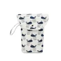 Baby Diaper Bag Reusable Waterproof Wet/Dry Storage Nappy Bag For Disposable Carrying Diaper Clothes Organizer Handbag. 