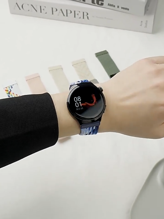 20mm 22mm Braided Magnetic For Samsung Galaxy Huawei Watch Amazfit 20 mm 22 mm Nylon Magnetic শুধু ঘড়ির বেল্ট ঘড়ি না